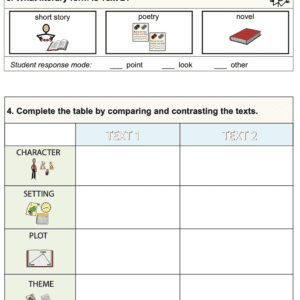 Comparing and Contrasting Text