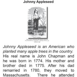 SES Weekly Reading-Johnny Appleseed Day