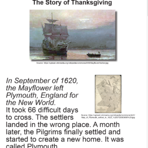 SES Weekly Reading-The Story of Thanksgiving