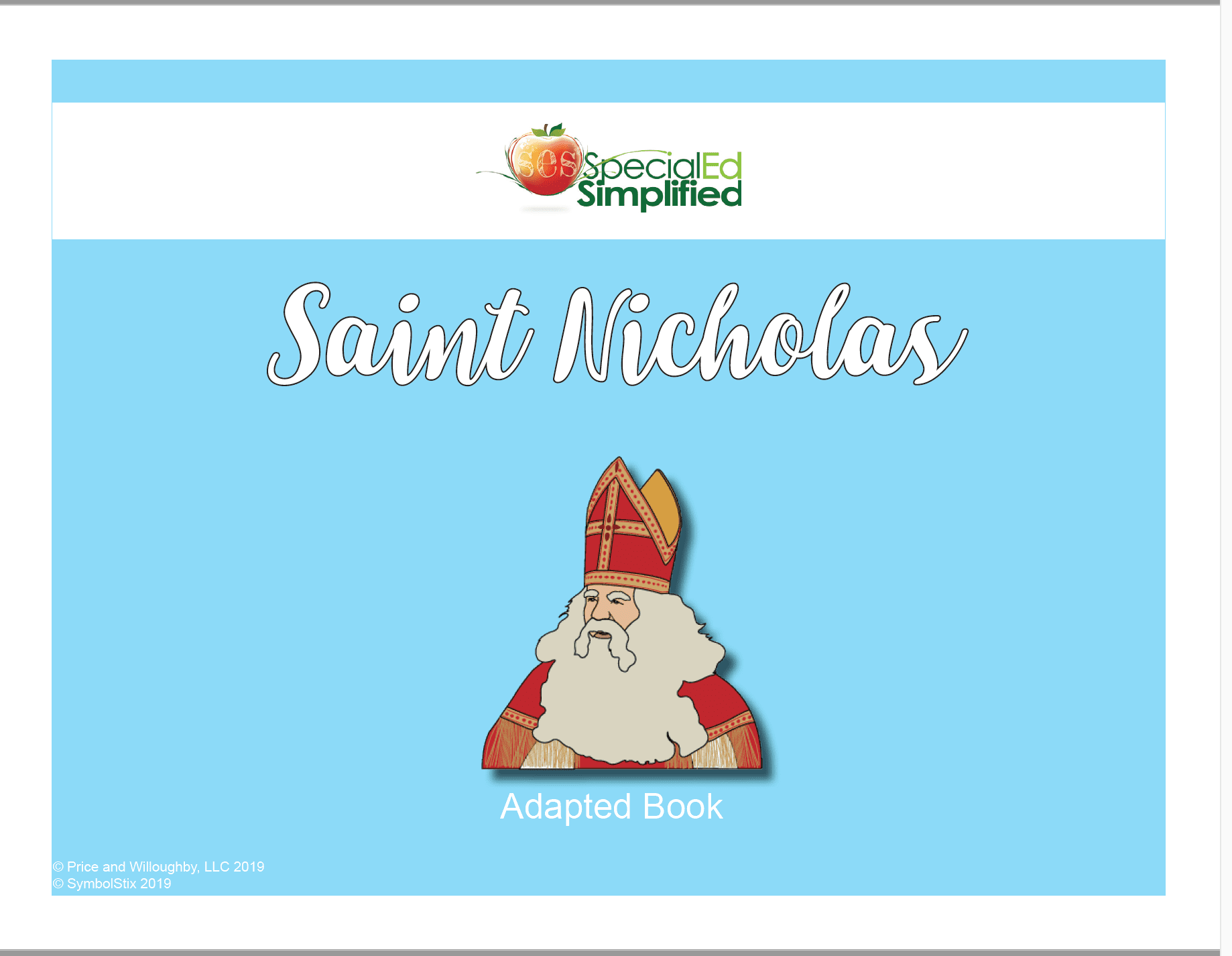Adapted Book-Saint Nicholas