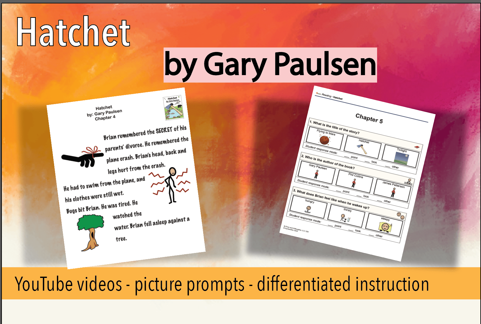 Adapted Hatchet storytelling with comprehension