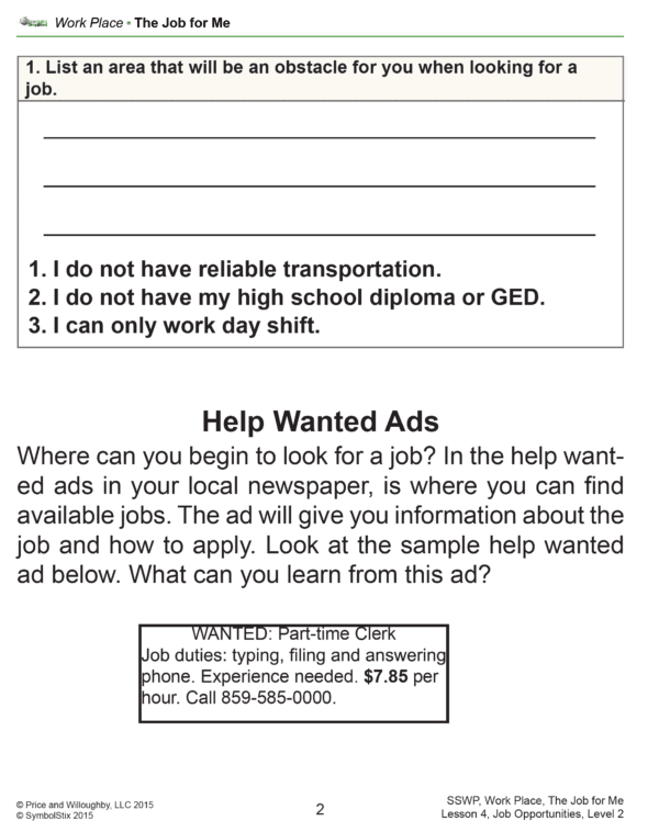 The Job for Me
