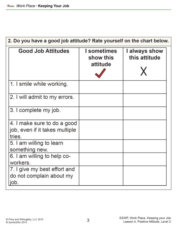 Vocational Activity: Keeping Your Job - Image 3